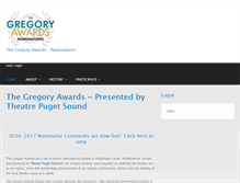 Tablet Screenshot of nominate.gregoryawards.org